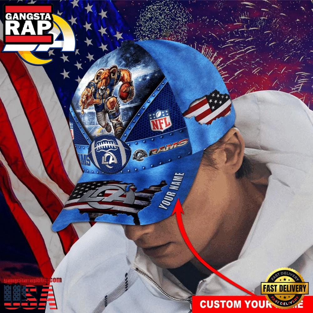 NFL Custom Name Los Angeles Rams Super Bowl LIX 2025 Baseball Cap