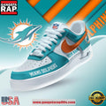 NFL Custom Name Miami Dolphins New 2026 Version Air Force 1 Shoes Running Sneakers