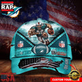 NFL Custom Name Miami Dolphins Super Bowl LIX 2025 Baseball Cap