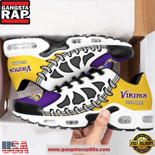 NFL Minnesota Vikings Unique Design Custom Air Max Plus Shoes Running Sneakers