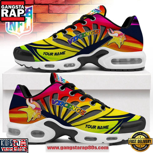Minnesota Vikings NFL Pride Month 2026 Custom Air Max Plus Shoes Running Sneakers