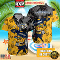 Custom Name Nashville Predators Tiki Summer Aloha Hawaiian Shirt