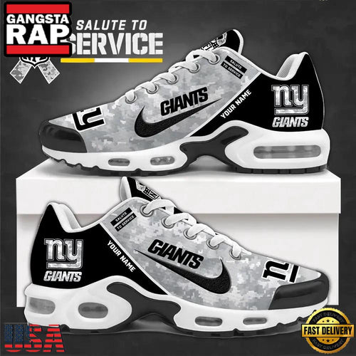 New York Giants Salute To Service NFL Custom Air Max Plus Shoes Running Sneakers