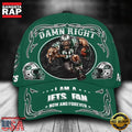 NFL Custom Name New York Jets Mascot Damn Right Football Team Baseball Cap