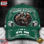 NFL Custom Name New York Jets Mascot Damn Right Football Team Baseball Cap