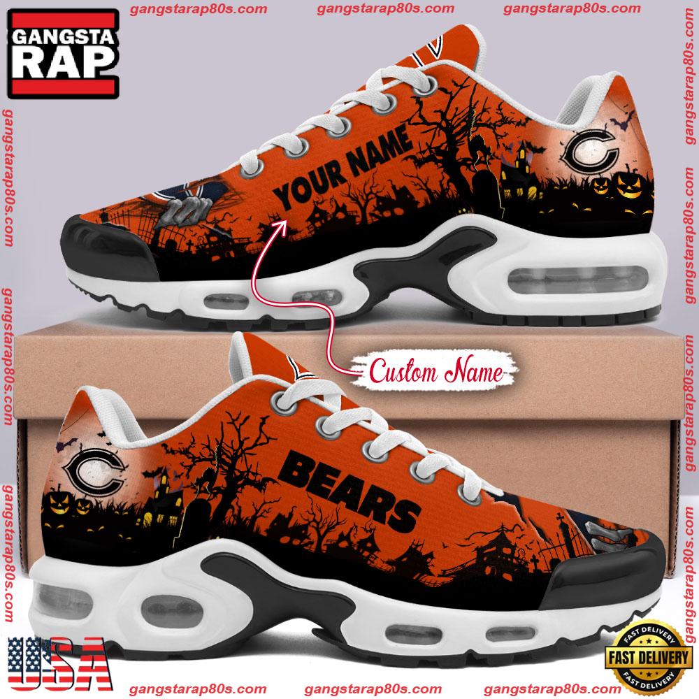 Custom Name NFL Chicago Bears Air Max Plus Shoes Running Sneakers