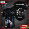 NFL Custom Name Dallas Cowboys Mascot Baseball Jersey