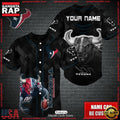 NFL Custom Name Houston Texans Mascot Baseball Jersey