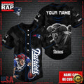 NFL Custom Name New England Patriots Mascot Baseball Jersey