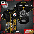 NFL Custom Name Pittsburgh Steelers Mascot Baseball Jersey