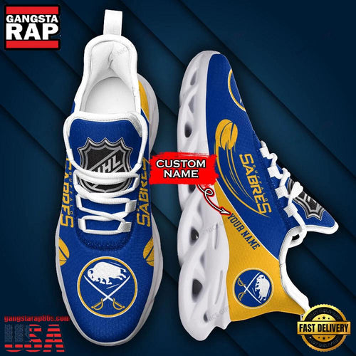 NHL Custom Name Buffalo Sabres Sport Max Soul Shoes