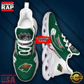 NHL Custom Name Minnesota Wild Team Sport Max Soul Shoes