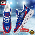 NHL Custom Name New York Rangers Team Logo Design Max Soul Shoes Running Sneakers