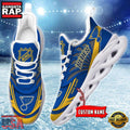 NHL Custom Name St. Louis Blues Team Logo Design Max Soul Shoes Running Sneakers