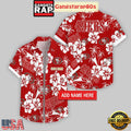 Custom Name San Francisco 49ers Hibicus Aloha Hawaiian Shirt