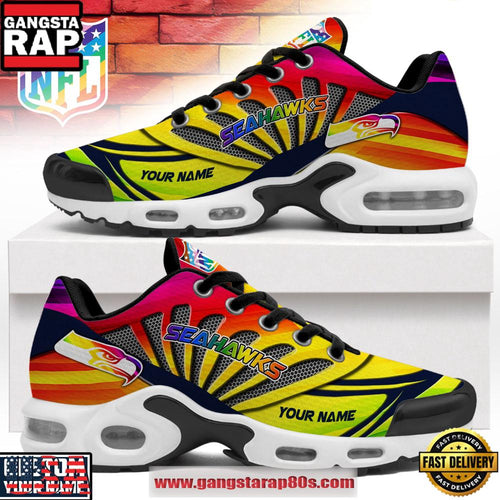 Seattle Seahawks NFL Pride Month 2026 Custom Air Max Plus Shoes Running Sneakers
