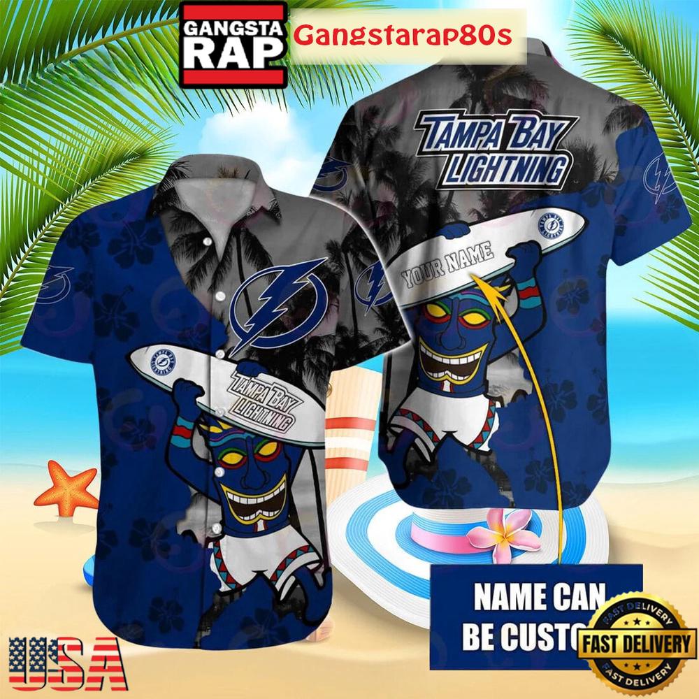 Custom Name Tampa Bay Lightning Special Native Summer Aloha Hawaiian Shirt