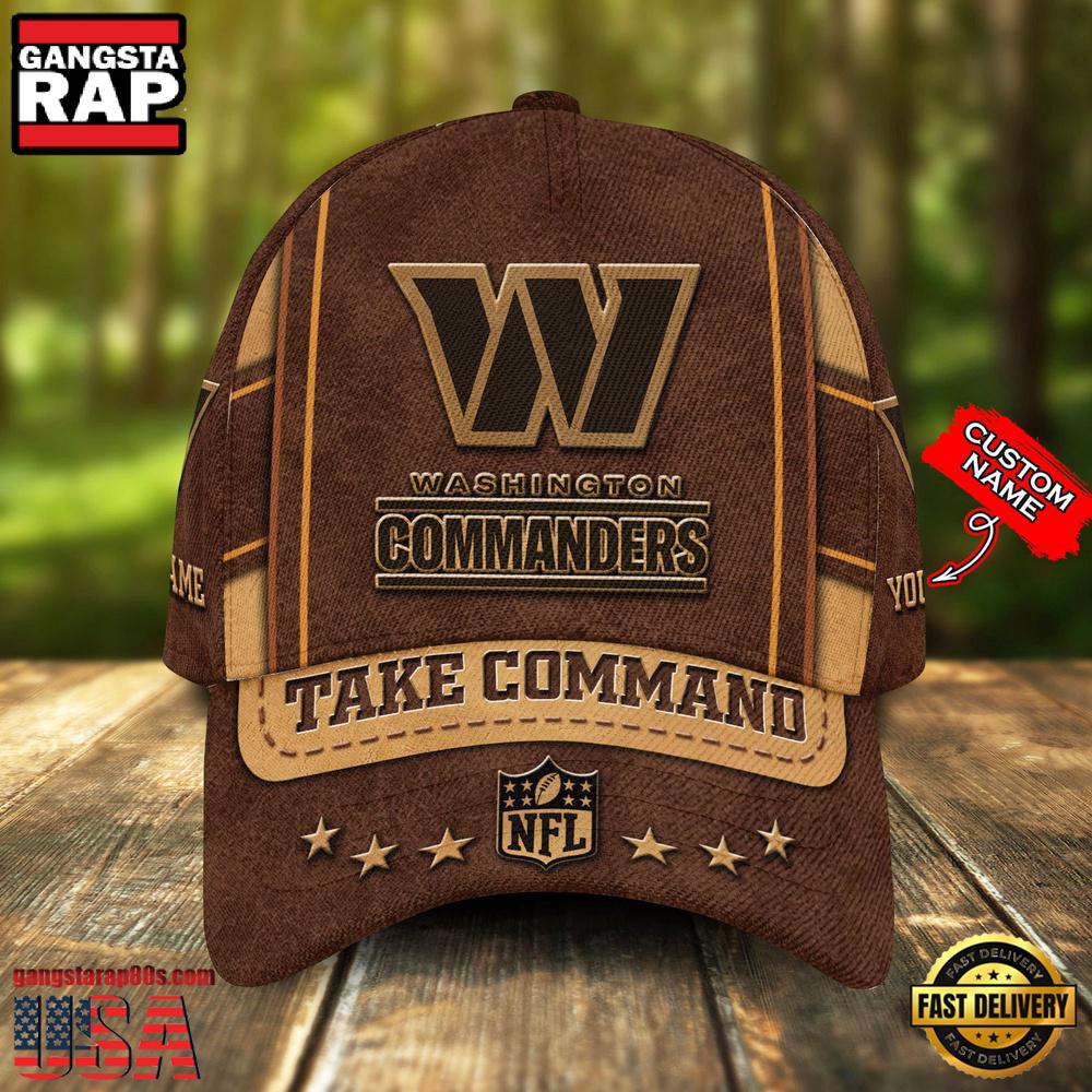 NFL Custom Name Washington Commanders Team Sport Baseball Cap