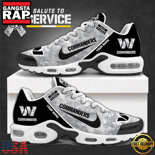Washington Commanders Salute To Service NFL Custom Air Max Plus Shoes Running Sneakers
