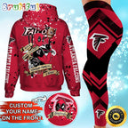 Custom NFL Atlanta Falcons Hoodie Leggings Rock Paper Scissors Throat Punch I Win Hoodie