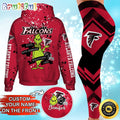 Custom NFL Atlanta Falcons Hoodie Leggings The Grinch Hoodie Rock Paper Scissors Throat Punch I Win