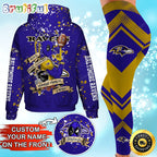 Custom NFL Baltimore Ravens Hoodie Leggings Rock Paper Scissors Throat Punch I Win Hoodie