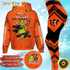 Custom NFL Cincinnati Bengals Hoodie Leggings The Grinch Hoodie Rock Paper Scissors Throat Punch I Win