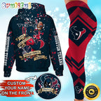 Custom NFL Houston Texans Hoodie Leggings Rock Paper Scissors Throat Punch I Win Hoodie