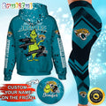 Custom NFL Jacksonville Jaguars Hoodie Leggings The Grinch Hoodie Rock Paper Scissors Throat Punch I Win