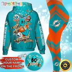 Custom NFL Miami Dolphins Hoodie Leggings Rock Paper Scissors Throat Punch I Win Hoodie