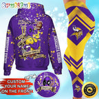 Custom NFL Minnesota Vikings Hoodie Leggings Rock Paper Scissors Throat Punch I Win Hoodie