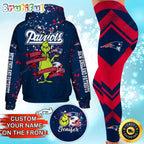 Custom NFL New England Patriots Hoodie Leggings The Grinch Hoodie Rock Paper Scissors Throat Punch I Win