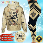 Custom NFL New Orleans Saints Hoodie Leggings Rock Paper Scissors Throat Punch I Win Hoodie