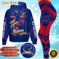 Custom NFL New York Giants Hoodie Leggings Rock Paper Scissors Throat Punch I Win Hoodie