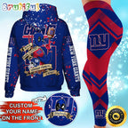 Custom NFL New York Giants Hoodie Leggings Rock Paper Scissors Throat Punch I Win Hoodie