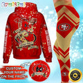 Custom NFL San Francisco 49ers Hoodie Leggings Rock Paper Scissors Throat Punch I Win Hoodie