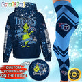 Custom NFL Tennessee Titans Hoodie Leggings The Grinch Hoodie Rock Paper Scissors Throat Punch I Win