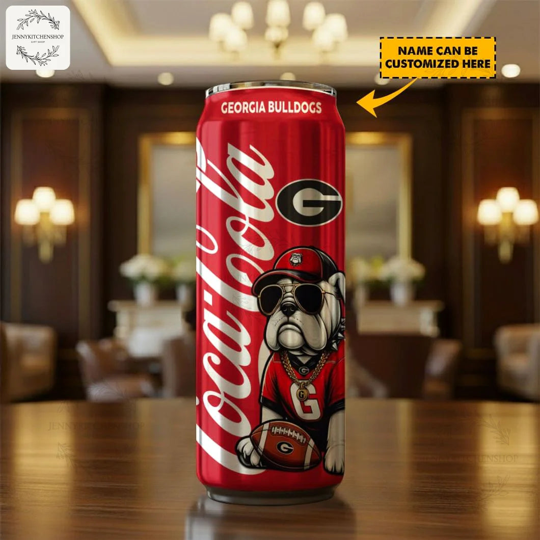 Bulldogs Team Mix Coca Red Can Custom Tumbler