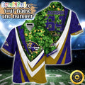 Customized NFL Baltimore Ravens Hawaii Shirt St Patricks Day Aloha Shirt