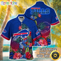 Customized NFL Buffalo Bills Hawaii Shirt Tropical Flower Aloha Shirt