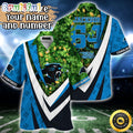 Customized NFL Carolina Panthers Hawaii Shirt St Patricks Day Aloha Shirt