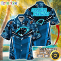 Customized NFL Carolina Panthers Hawaiian Shirt Summer Football Aloha Shirt For Fans