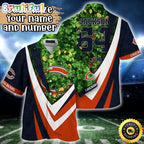 Customized NFL Chicago Bears Hawaii Shirt St Patricks Day Aloha Shirt