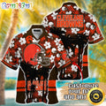 Customized NFL Cleveland Browns Hawaii Shirt Palm Tree Aloha Shirt