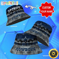 Customized NFL Dallas Cowboys Bucket Hat Palm Tree NFL Bucket Hat