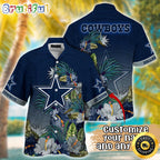 Customized NFL Dallas Cowboys Hawaii Shirt Tropical Flower Aloha Shirt