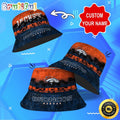 Customized NFL Denver Broncos Bucket Hat Palm Tree NFL Bucket Hat