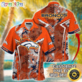 Customized NFL Denver Broncos Hawaiian Shirt Summer Football Tropical Shirt