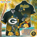 Customized NFL Green Bay Packers Hawaii Shirt Tropical Flower Aloha Shirt