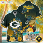 Customized NFL Green Bay Packers Hawaii Shirt Tropical Flower Aloha Shirt